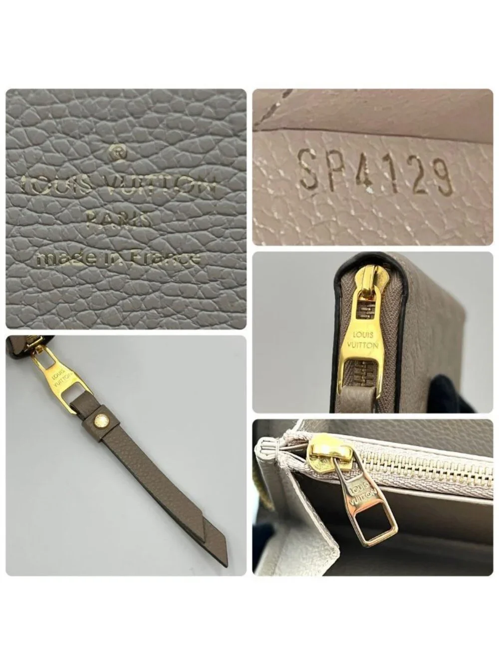 Louis Vuitton Empreinte Wallet Zippy Beige